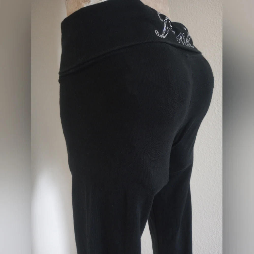 PINK Victoria's Secret Black Leggings with Rhinestones - Picture 2 of 4